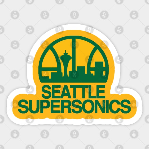 BRING BACK OUR SONICS! Sticker by capognad